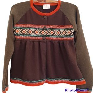 HANNA ANDERSSON CARDIGAN SWEATER, SIZE 14